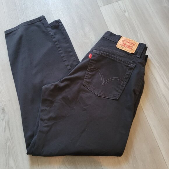 Levis 550 Mens Relaxed Stretch Classic Jeans Black Size 14M - Picture 1 of 6